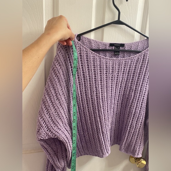 Forever 21 cropped sweater, mauve color - Picture 6 of 7